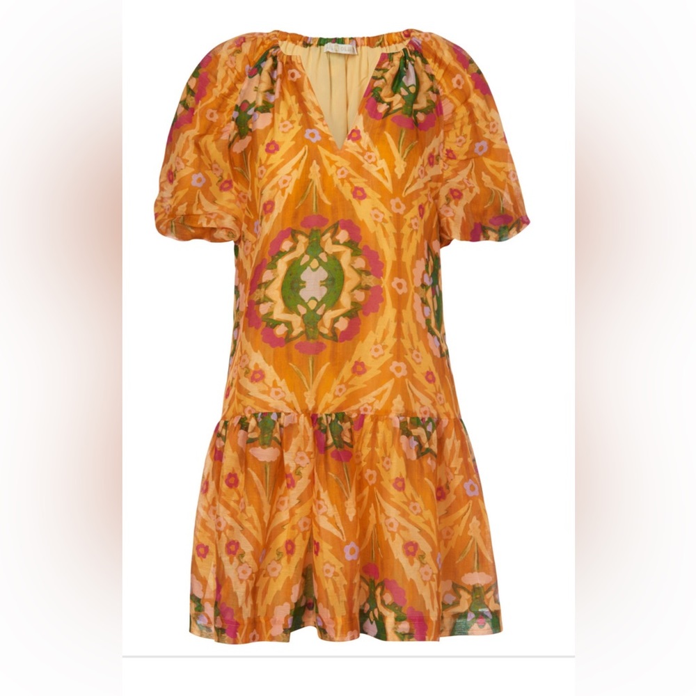 Marie Oliver Greta Dress, Marigold Trellis SZ M